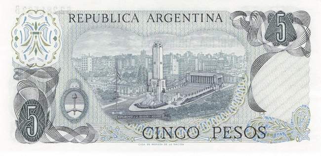 Argentinien p294b  5 Pesos 1974